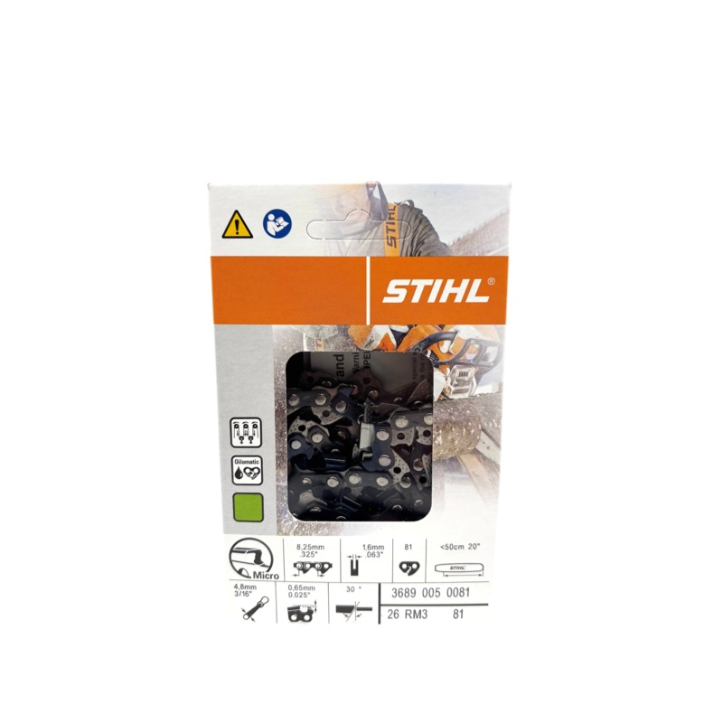 Stihl Genuine 26RM3 81E 20 Chainsaw Chain Loop 3689 005 0081