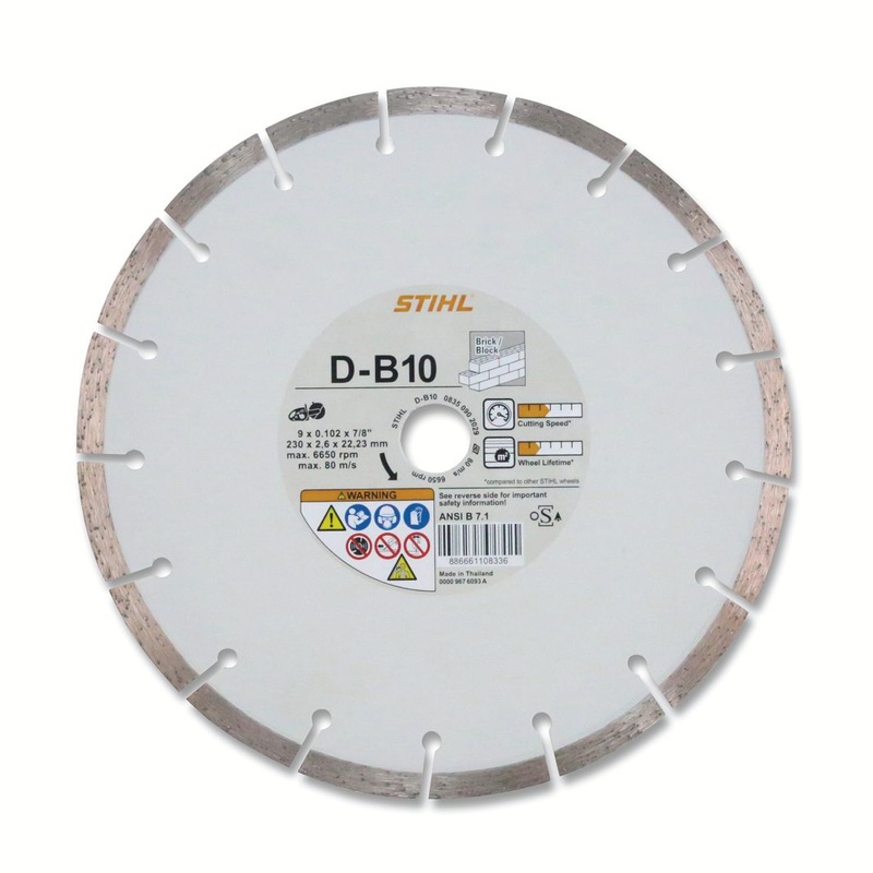 Stihl OEM 0835-090-8050 D-B20 Economy 9 Concrete Diamond Wheel