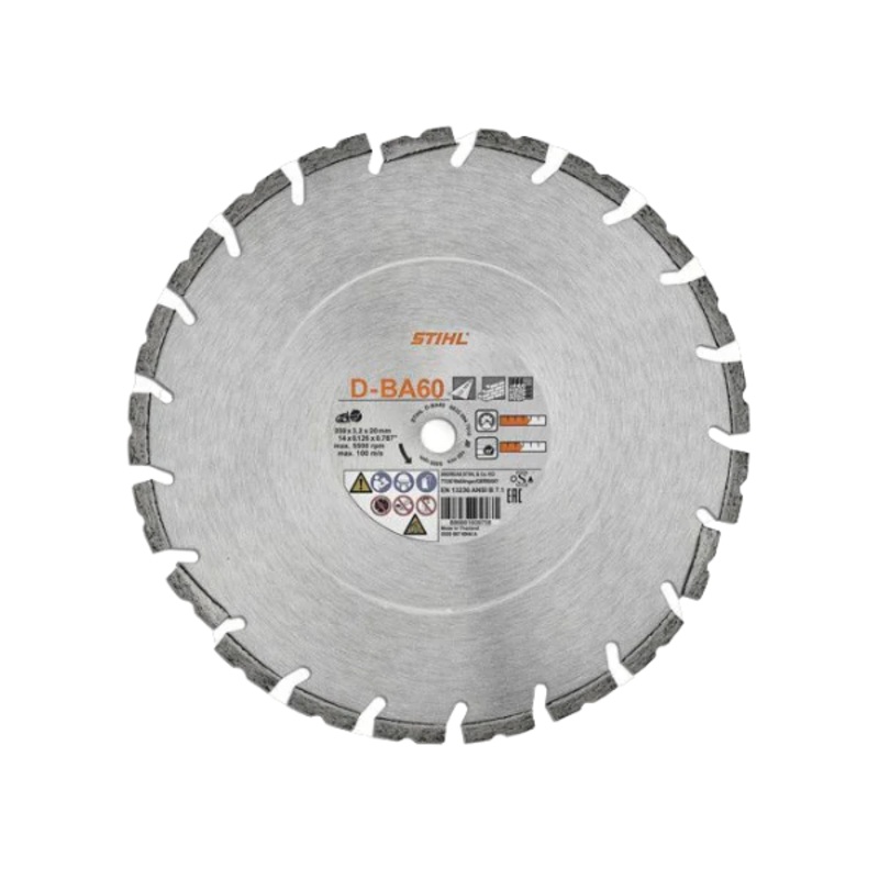 Stihl OEM 0835 094 8010 D-BA60 Quality 14 Asphalt Diamond Wheel