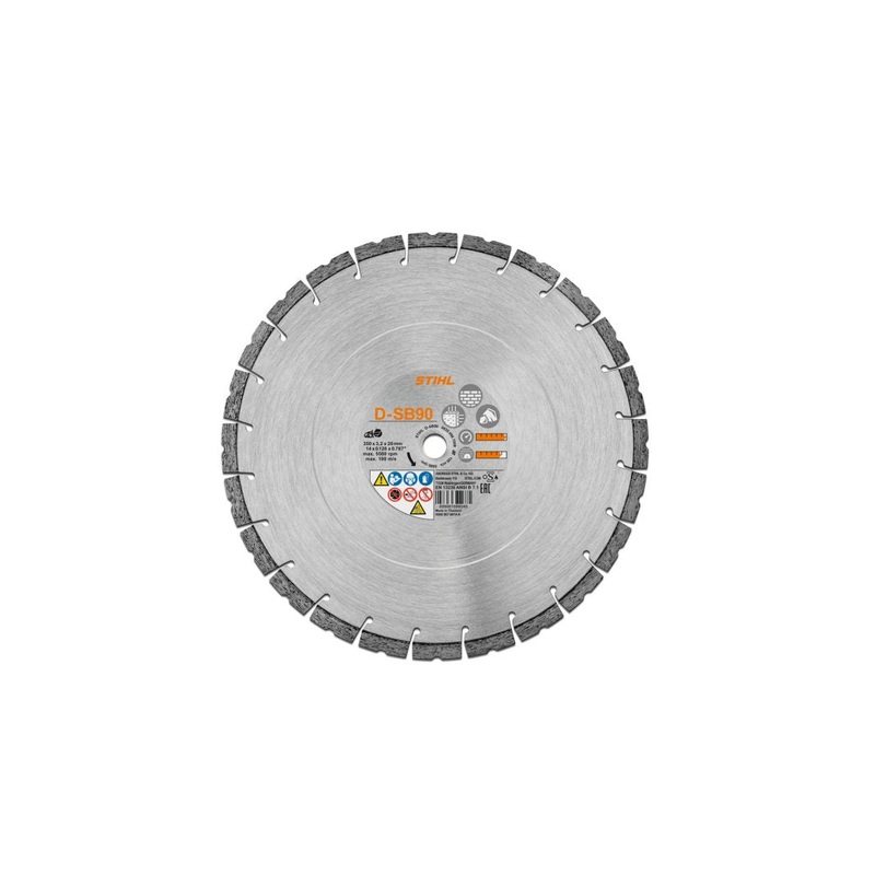 Stihl OEM 0835-096-8005 D-SB90 Fast Cutting 14 Concrete Diamond Wheel