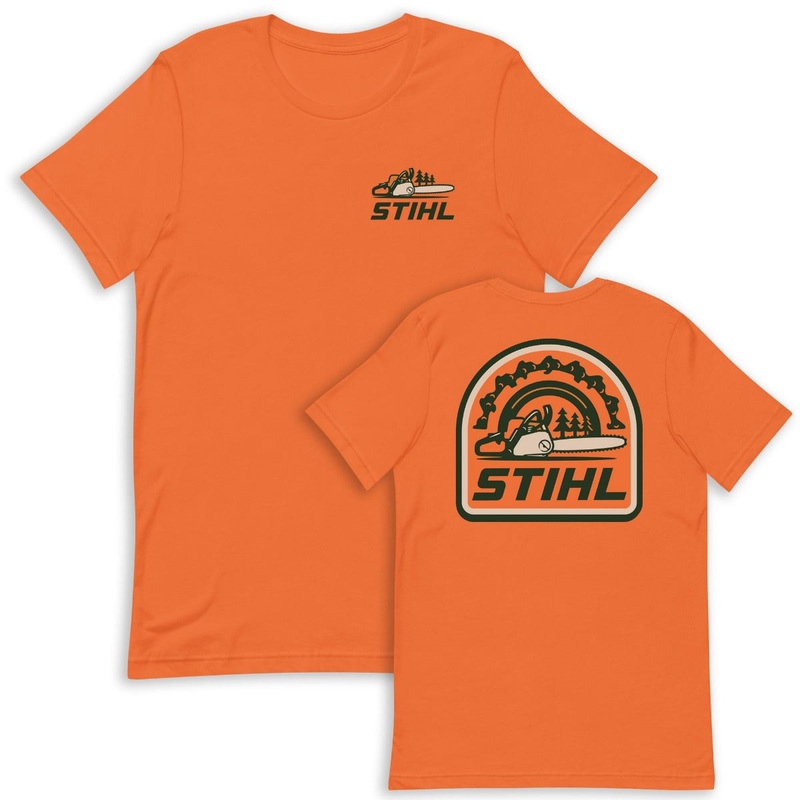 STIHL Orange Saw T-Shirt-S & M & L & XL & 2XL