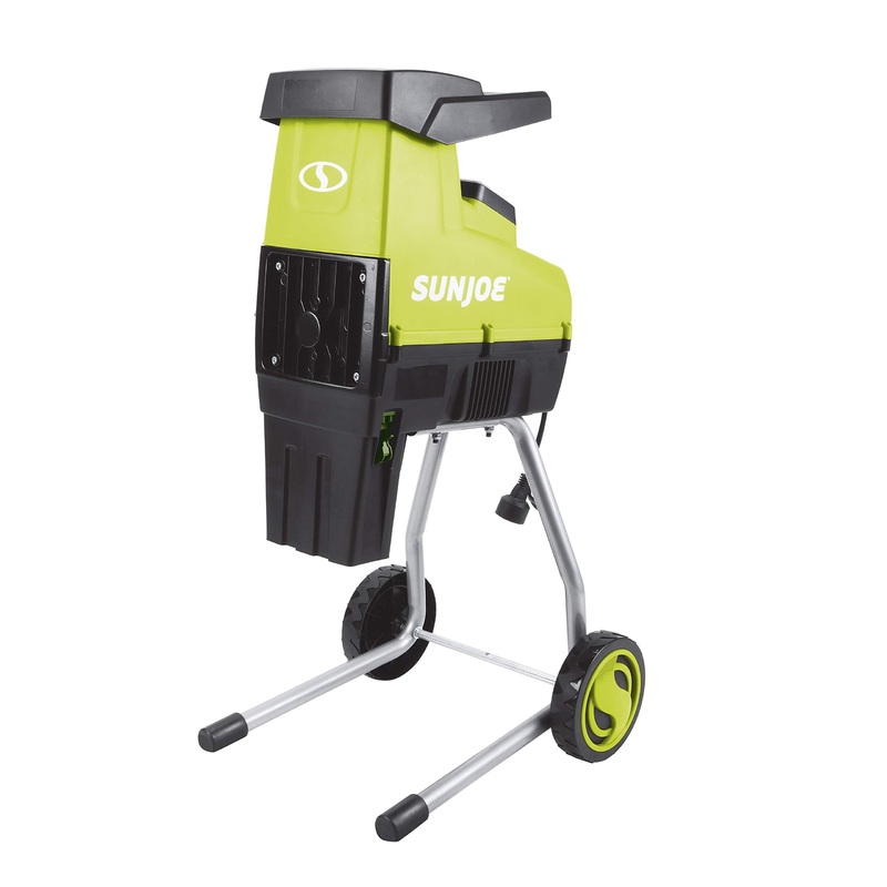 Sun Joe CJ603E 15-Amp 1.7-Inch Cutting Diameter Electric Silent Wood Chipper/Shredder, Green (Refurbished) | IN-STORE EXCLUSIVE