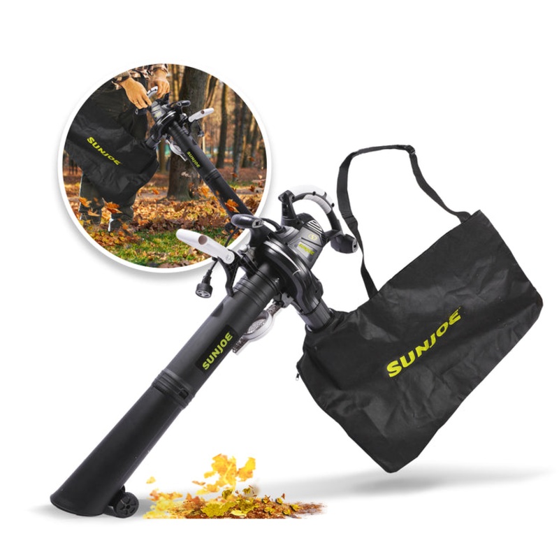 Sun Joe SJ-BVM-GA | Electric 3-in-1 Blower, Mulcher & Vacuum | With Gutter Kit (Refurbished) | In-Store Exclusive