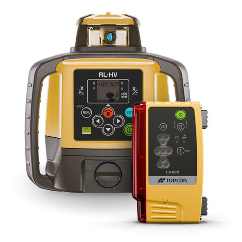 Topcon RL-HV2S Grade Laser Package w/LS-80x and LS-B20 Machine Control Receiver | 1071660-01