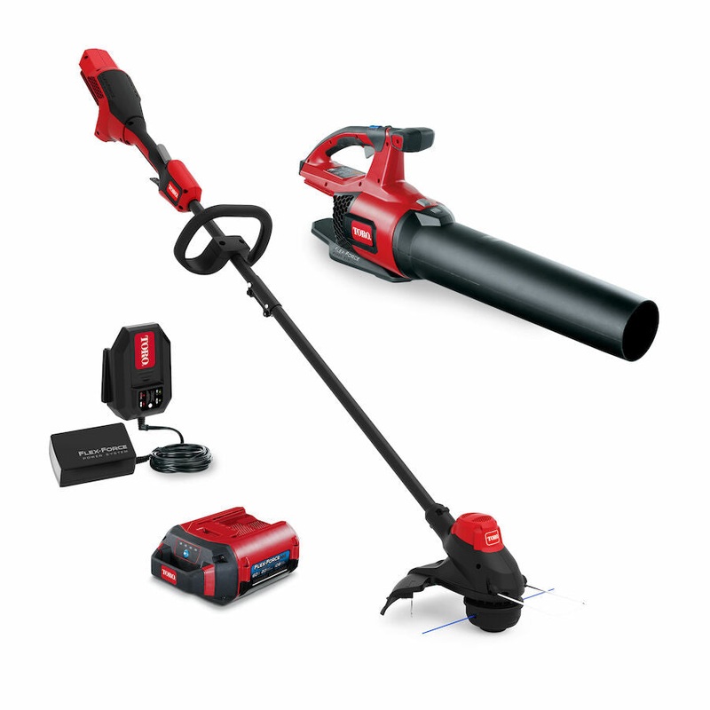 Toro 51881 60V MAX* 2-Tool Combo Kit: 100 mph Leaf Blower & 13 in. String Trimmer with 2.0Ah Battery