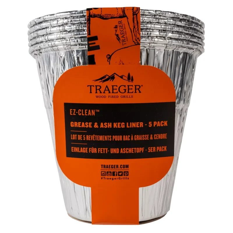 TRAEGER GREASE & ASH KEG LINER 5 PACK