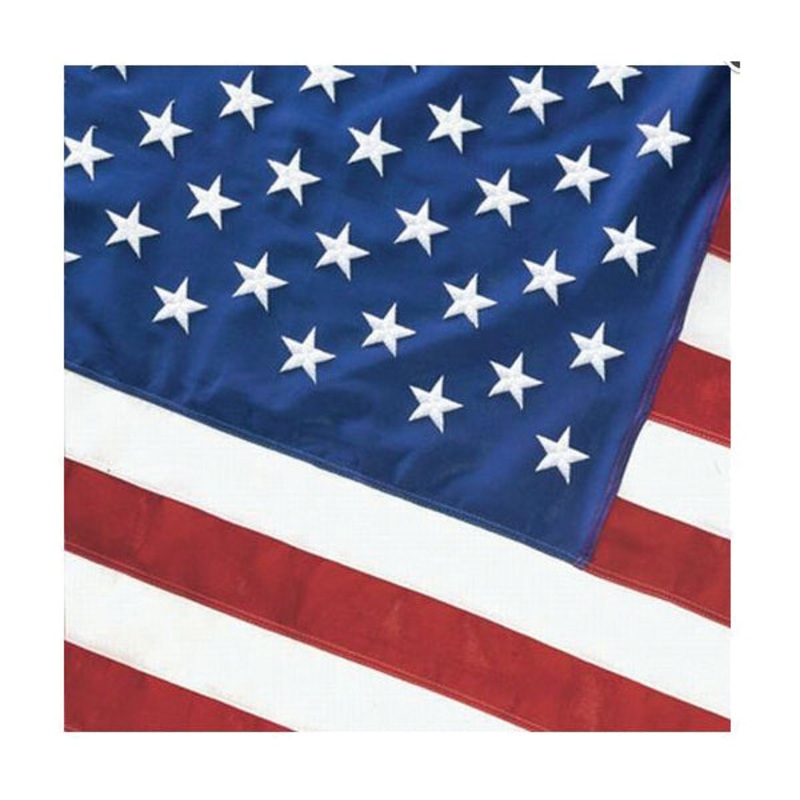 VALLEY FORGE Best Series USB4 US Flag, 4 ft W, 6 ft H, Cotton