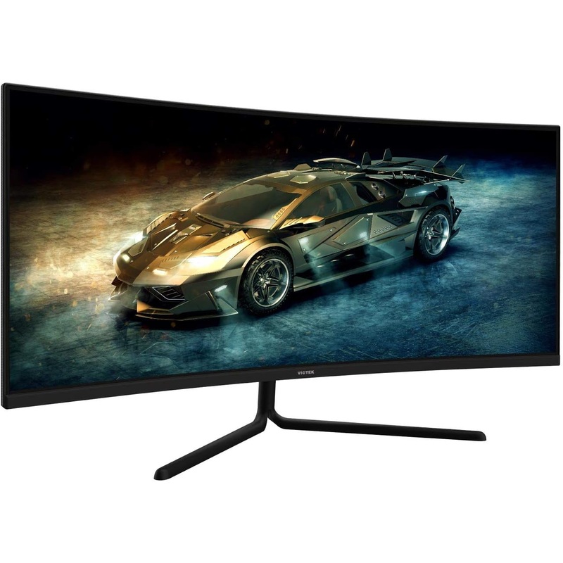 Viotek 34" LED Monitor GNV34DB 100Hz 1440p Gaming Monitor, Curved 1500R, 3 HDMI