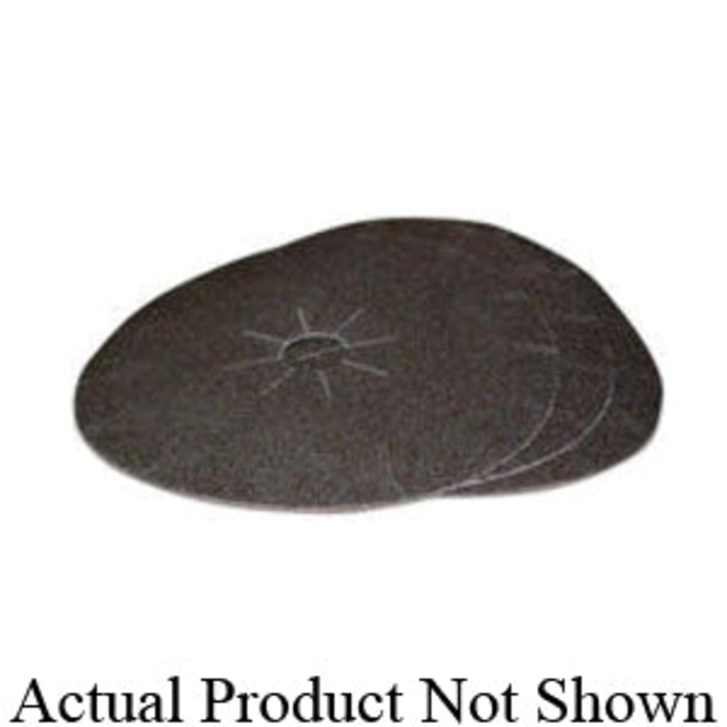 VIRGINIA ABRASIVES 007-16236 Large Sanding Disc, 16 in Dia, 2 in Center Hole, 36 Grit, Aluminum Oxide Abrasive