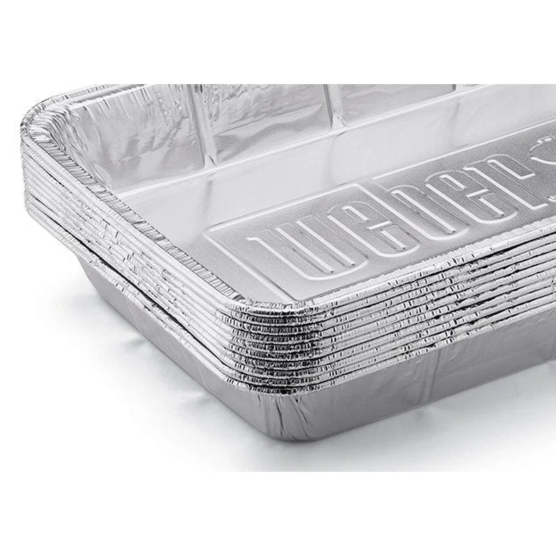 Weber DRIP PANS – SMALL, 10 PCS, FITS Q, SPIRIT, GENESIS, GENESIS II 200 AND 300 SERIES AND PULSE BARBECUES