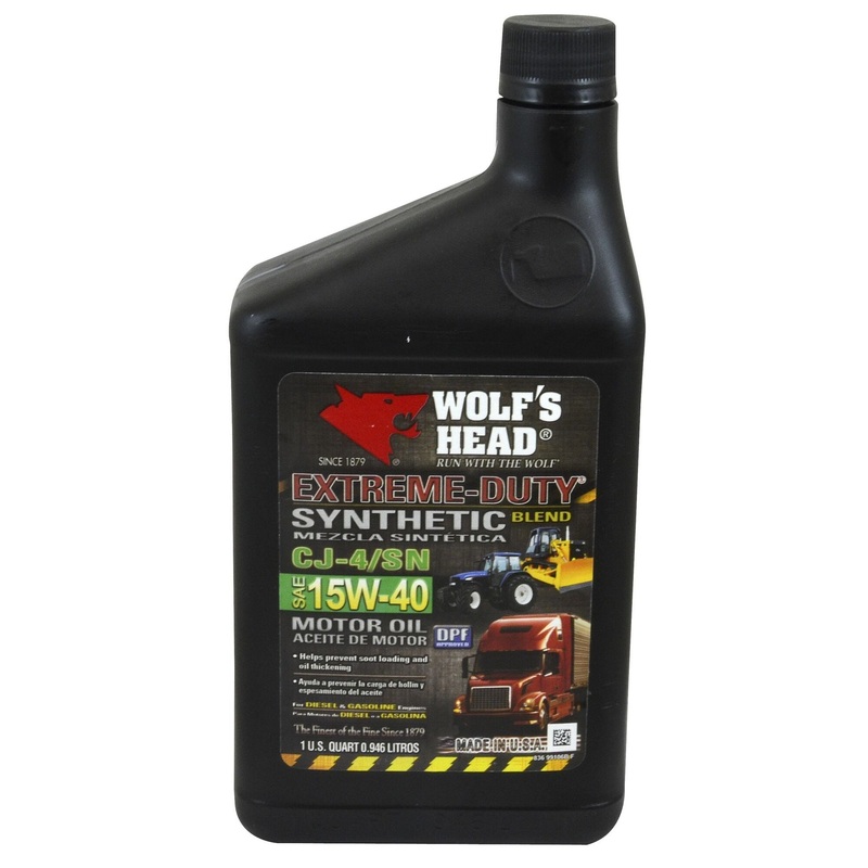 Williams Lubricants – Wolf’s Head 15W-40 Synthetic Blend– 836-99106
