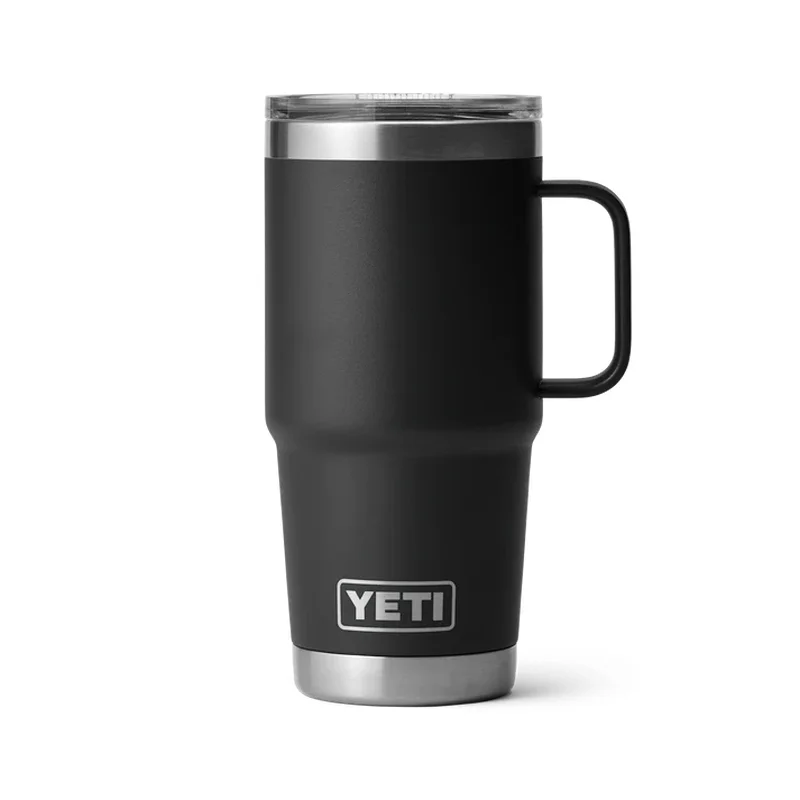 YETI RAMBLER 20 OZ TRAVEL MUG BLACK