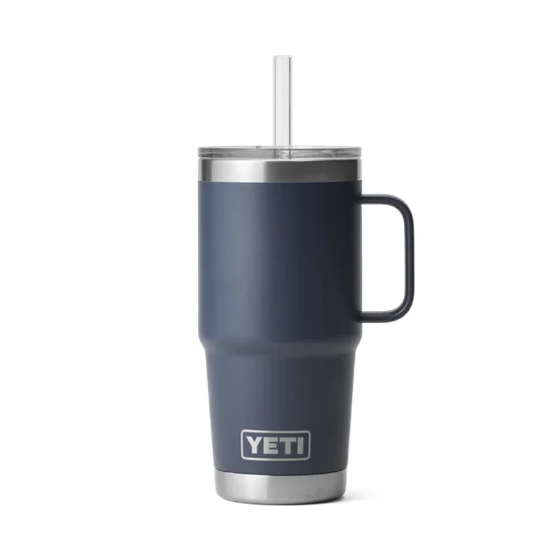 Yeti Rambler 25 OZ (739 ML) Straw Mug Navy