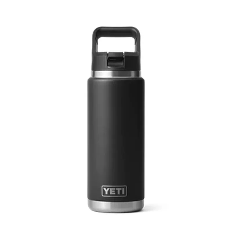 Yeti Rambler 26 Oz Straw Bottle Black