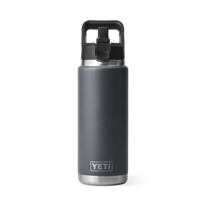 Yeti Rambler 26 Oz Straw Bottle Charcoal