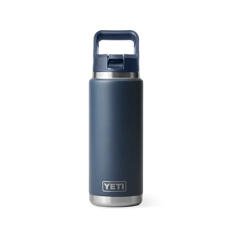 YETI RAMBLER 26OZ COLOUR STRAW BOTTLE NAVY