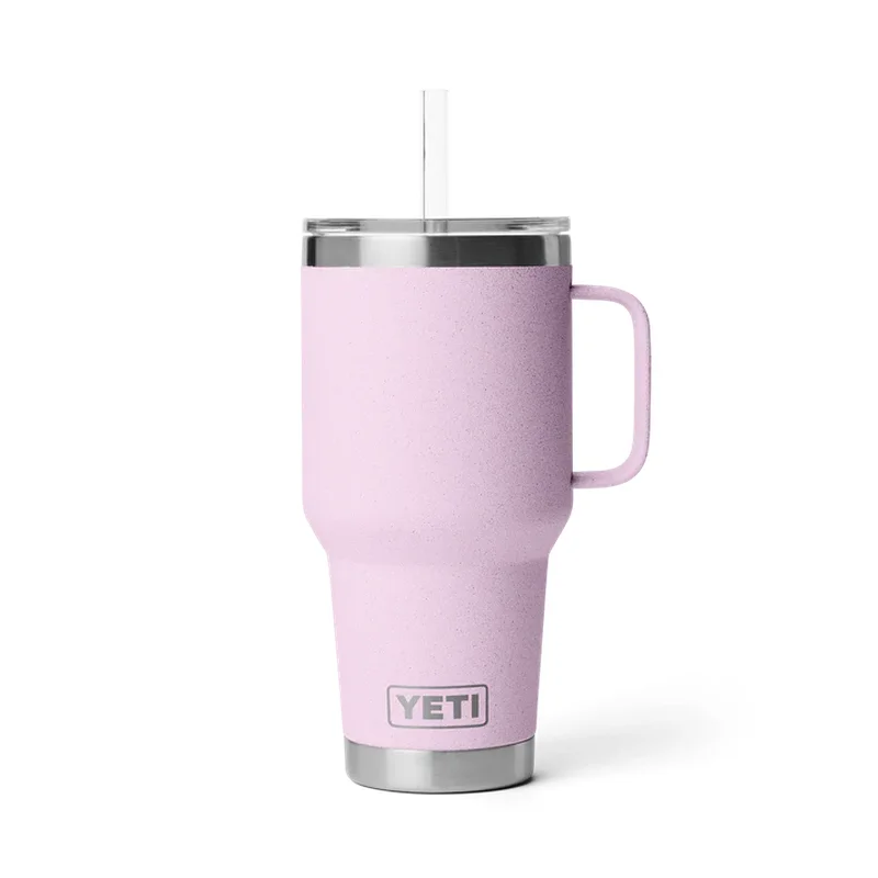 YETI RAMBLER 35 OZ STRAW MUG CHERRY BLOSSOM